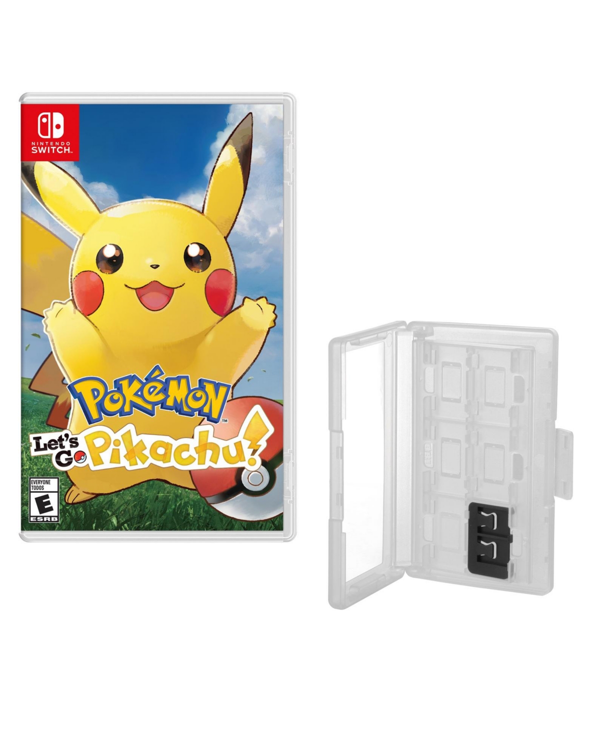 Pokemon Let's Go Eevee Game and Game Caddy for Nintendo Switch
