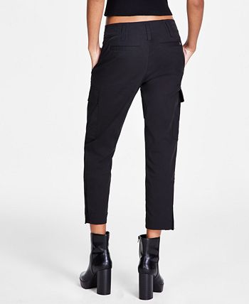 Calvin Klein Jeans Women's High-Rise Stretch Twill Cargo Ankle Pants -  Macy's