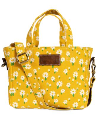 Maika - Carmel Floral-Print Canvas Mini Tote Bag
