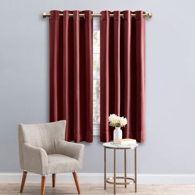 Ultimate Black Out Grommet Panel w/Wand Curtain 56"W x 54"L