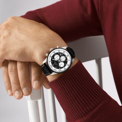 Men's Arthur Genuine Leather Band Watch 1091BARL