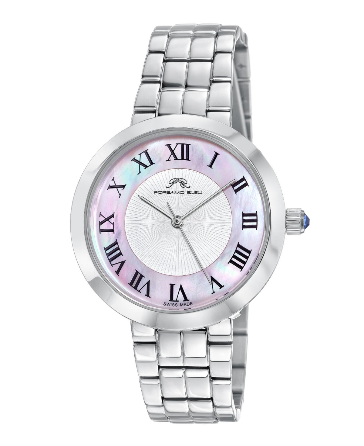 Women's Helena Stainless Steel Bracelet Watch 1072CHES - Silver