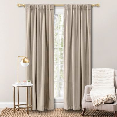 Grand Pointe Rod Pocket Curtain Panel w/Back Tabs 54"W x 63"L