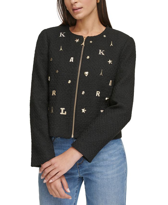 Karl lagerfeld 2025 tweed jacket
