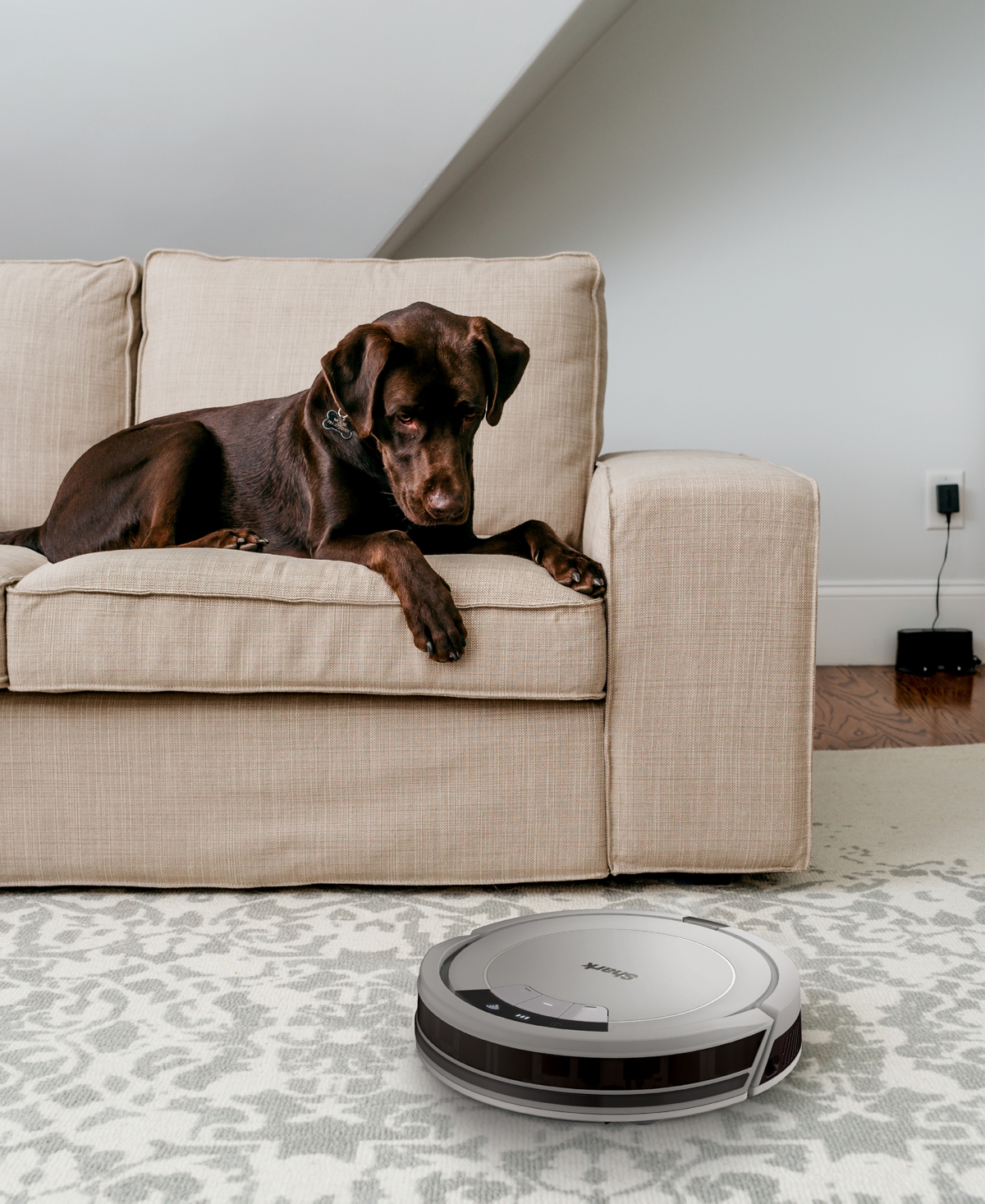 Shark Ion Wifi-connected Robot Vacuum Rv763 In White