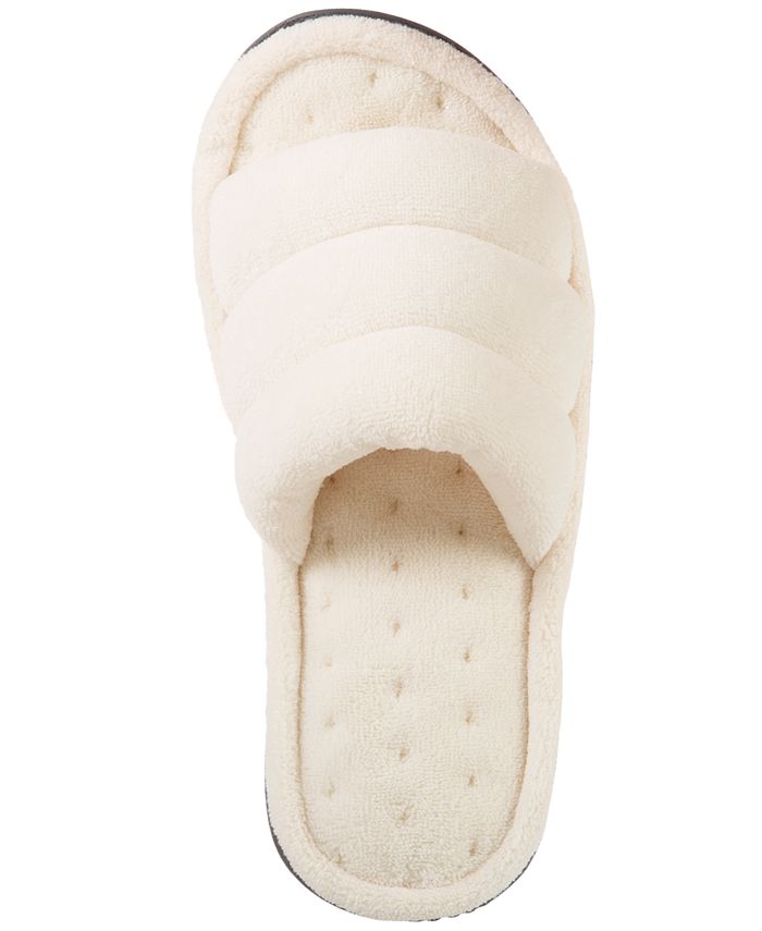 Isotoner Signature Women's Microterry Aster Slide Slippers - Macy's