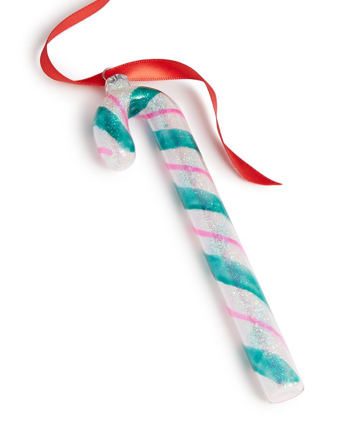 Holiday Lane Sweet Tooth Pink and Green Candy Cane Ornament, Created