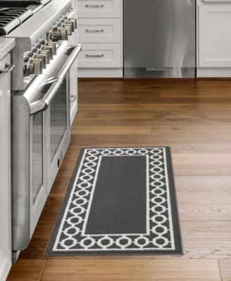 Christine Trellis Border Tufted Runner Rugs