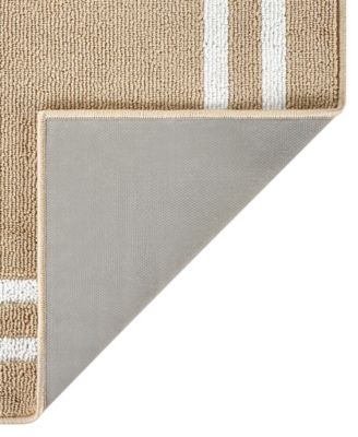 Double Line Border Tufted - Machine Washable Runner Rug, 26" x 72"