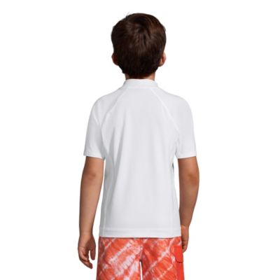 Big Boys Husky Short Sleeve Swim UPF 50 Rash Guard