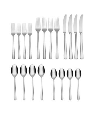 Oneida Doublet 20 Piece Everyday Flatware Set, Service For 4 - Macy's