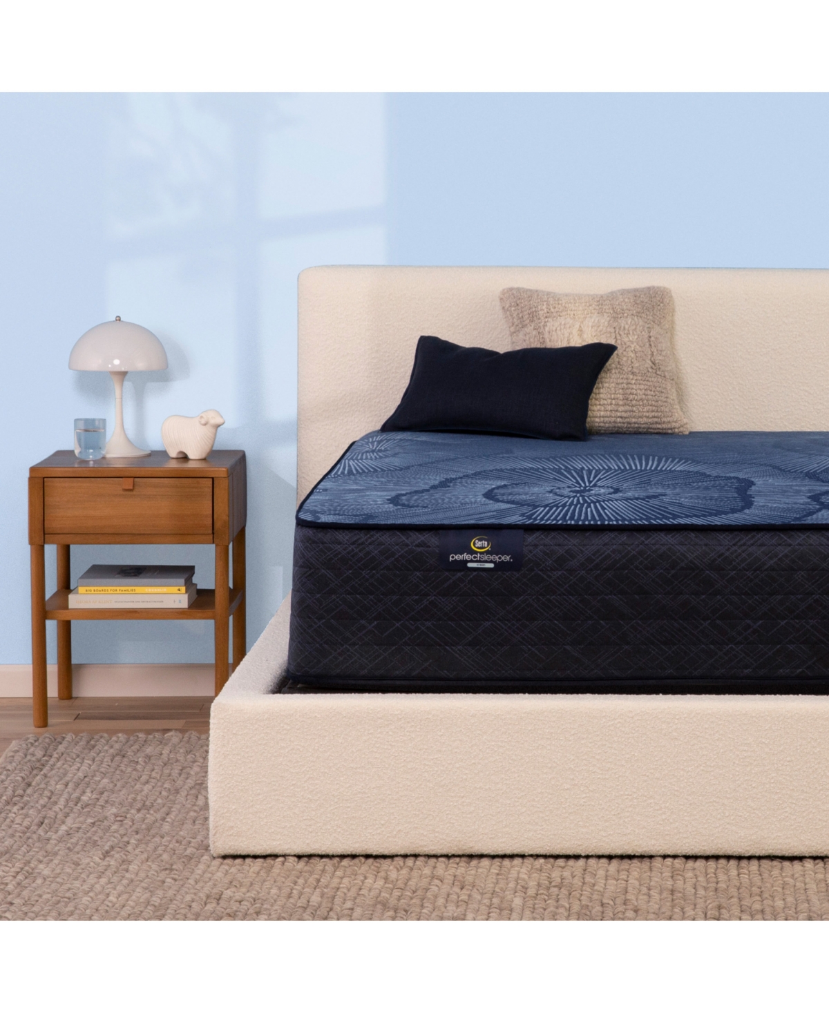 Serta Perfect Sleeper Euphoric Nights 14" Firm Hybrid Mattress Set, Queen Split In No Color