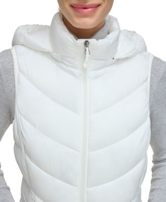 Women's Packable Hooded Puffer Vest, Created for Macy's