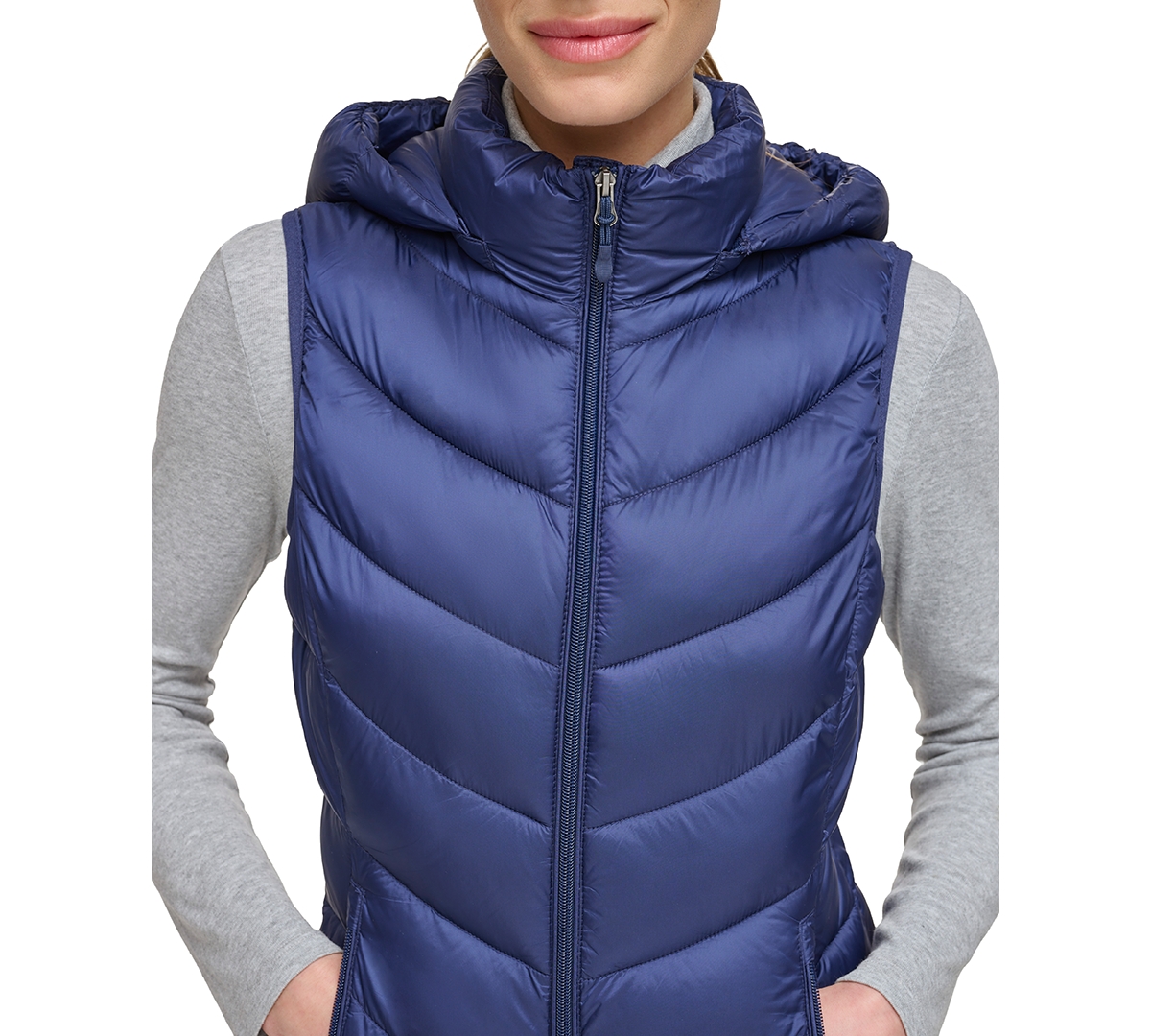 CHARTER CLUB WOMEN'S PACKABLE HOODED PUFFER VEST, CREATED FOR MACY'S 