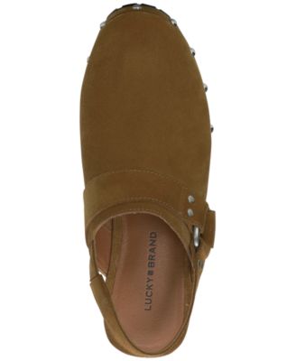 Lucky Brand Women's Blaton Studded Platform Slingback Clogs