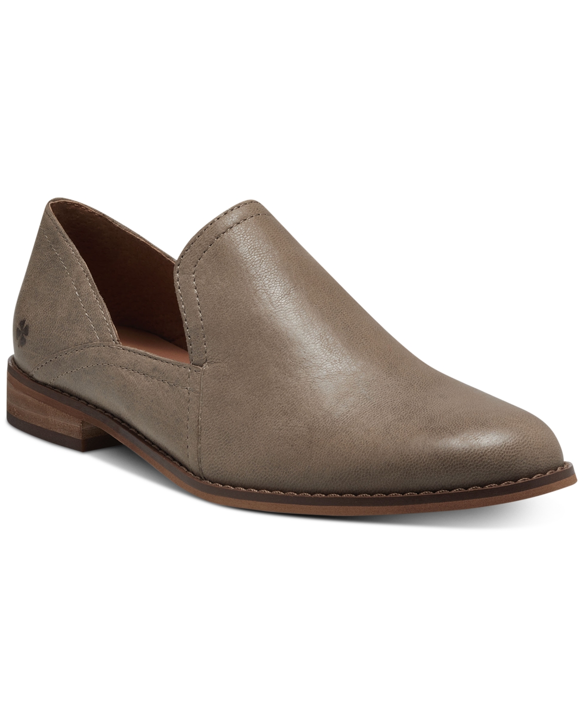 Shop Lucky Brand Women's Ellopy Cutout Flat Loafers In Dune Leather