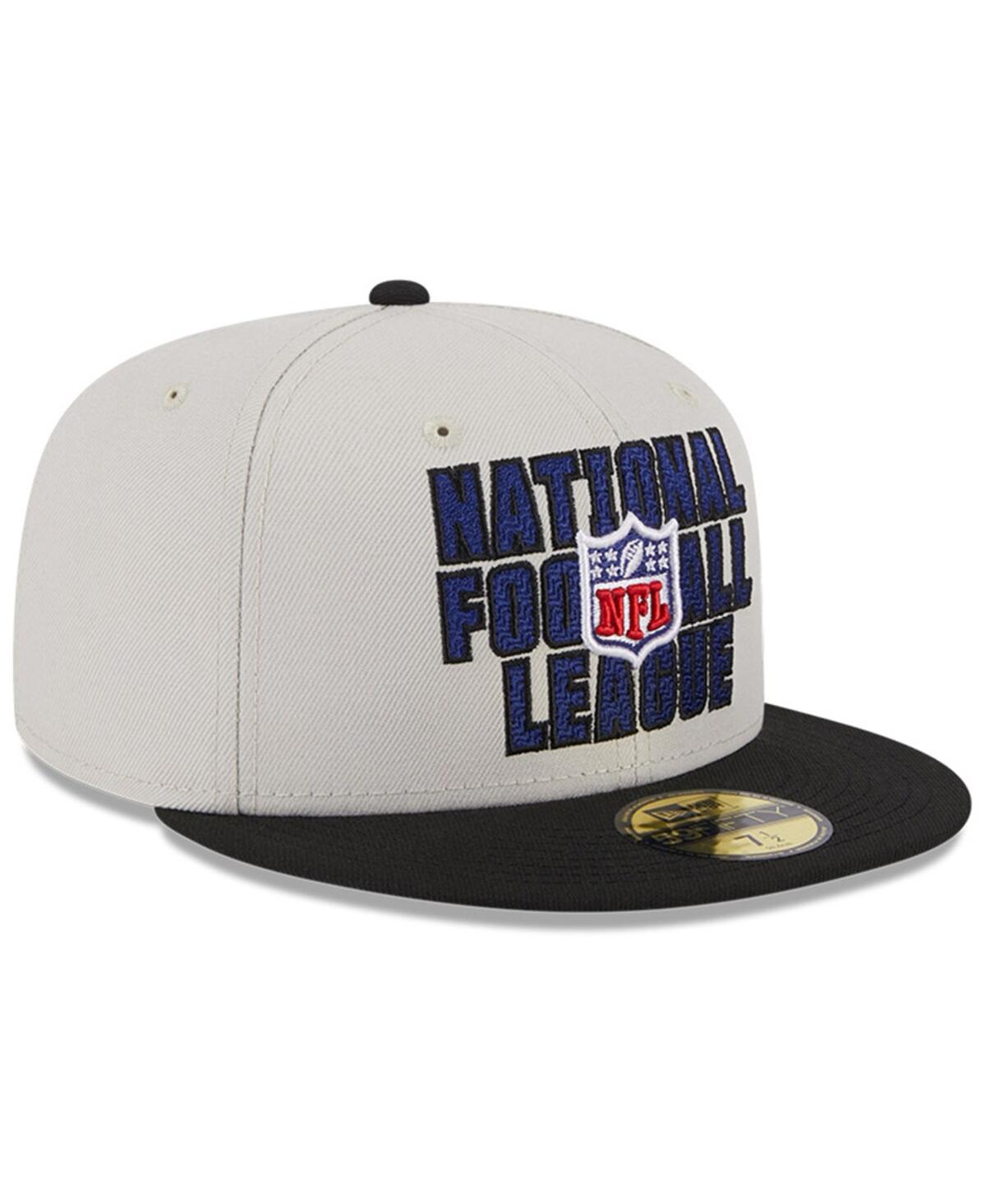 New Era Men's  Stone, Black 2023 Nfl Draft On Stage 59fifty Fitted Hat In Stone,black