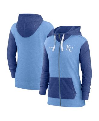 Women's Light Blue Kansas City Royals Full Zip Hoodie
