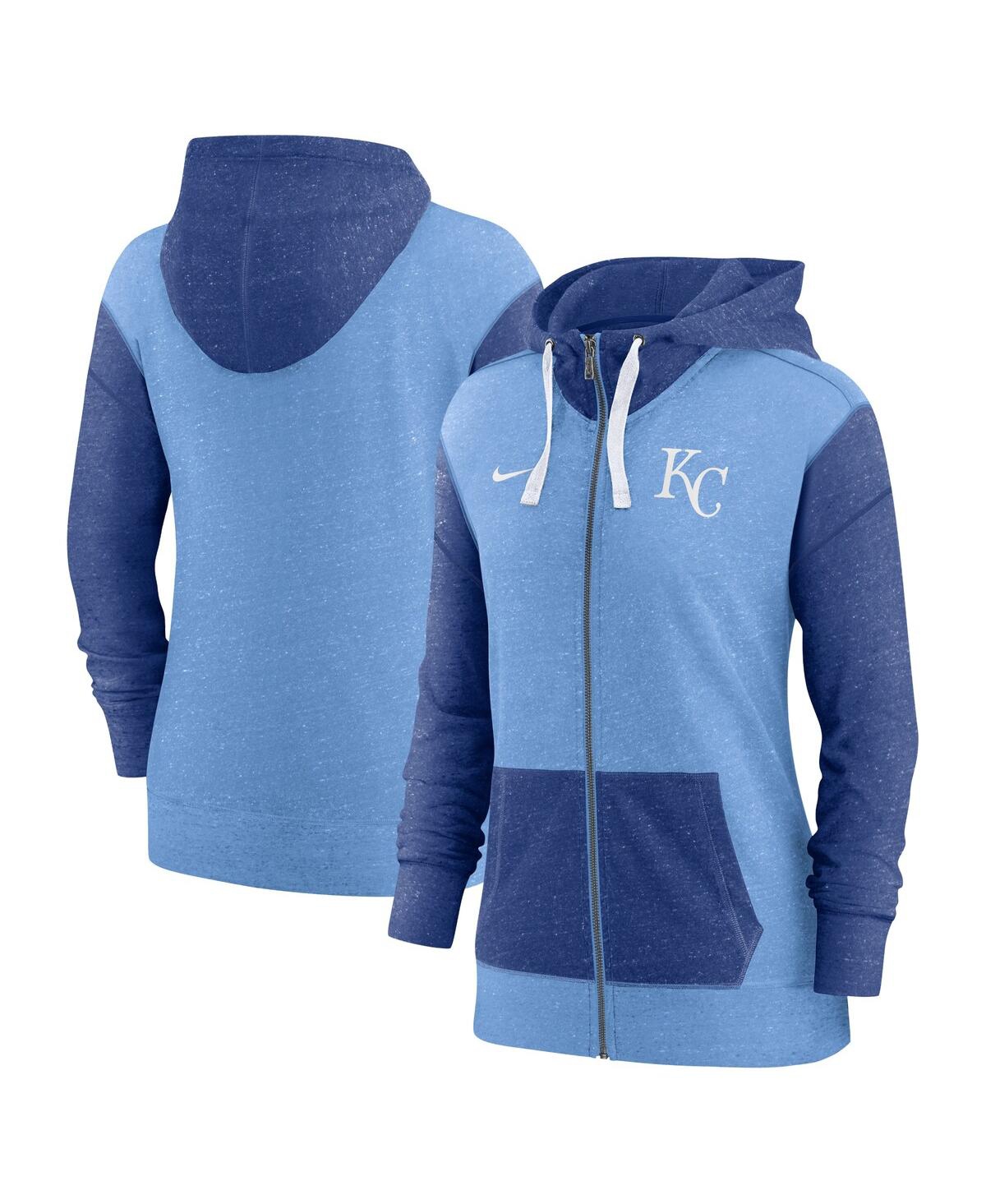Women's NikeKansas City Royals Full Zip Hoodie - Light Blue