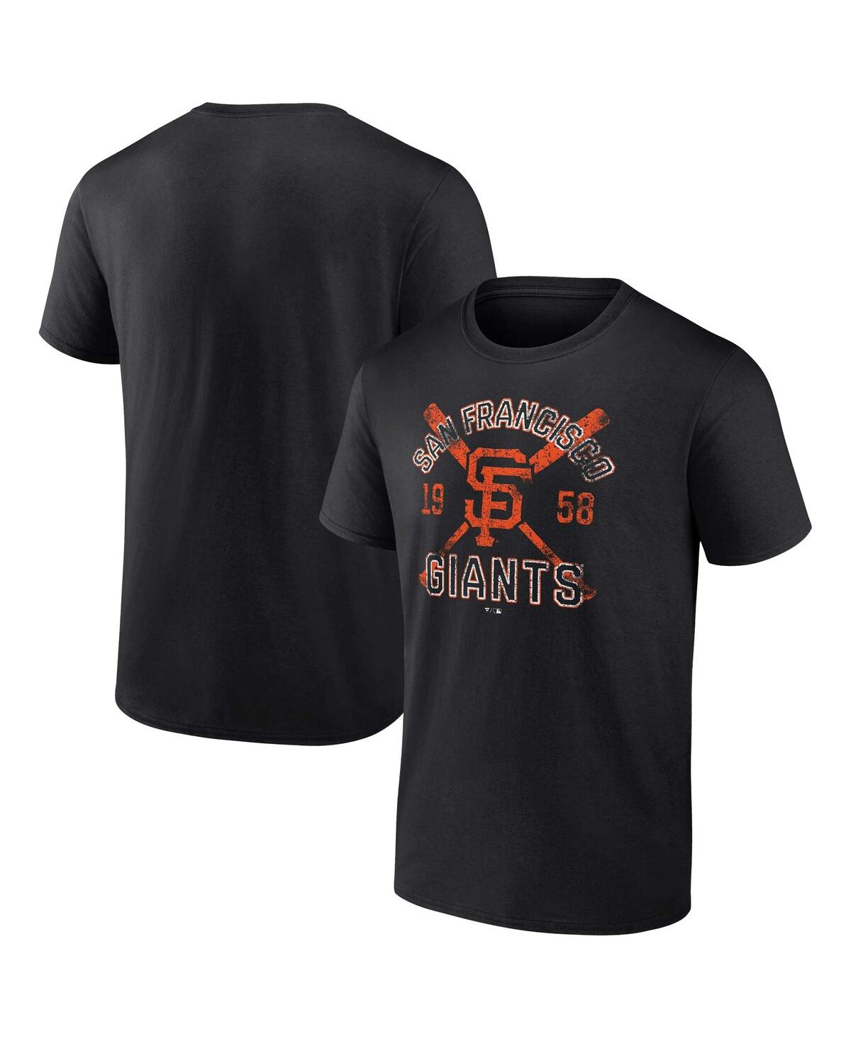 Shop Fanatics Men's  Black San Francisco Giants Second Wind T-shirt