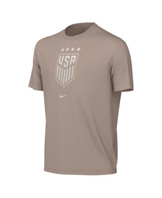 Big Boys and Girls Tan USWNT Crest T-shirt