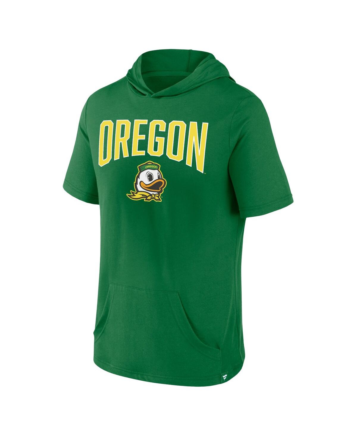Shop Fanatics Men's  Green Oregon Ducks Outline Lower Arch Hoodie T-shirt