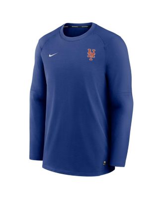 Men's Royal New York Mets Authentic Collection Logo Performance Long Sleeve T-shirt