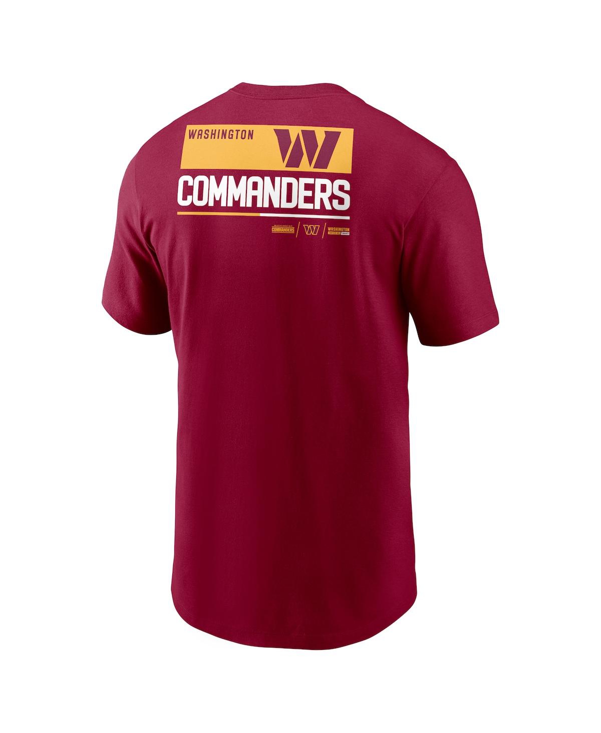 Shop Nike Men's  Burgundy Washington Commanders Team Incline T-shirt