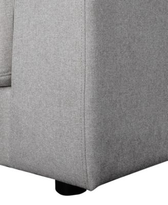 Elizabeth 2 Piece Stain-Resistant Fabric Oversized Armchair and Ottoman Set