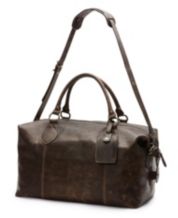 Macys mens leather best sale duffle bags