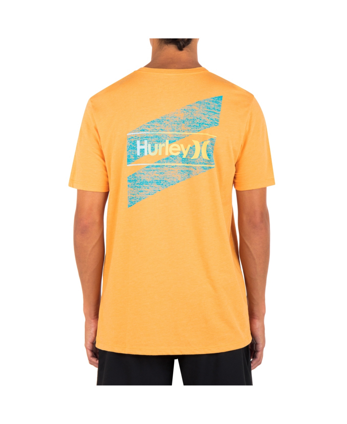 Hurley Men's Everyday One And Only Slashed Short Sleeve T-shirt In Nectarine