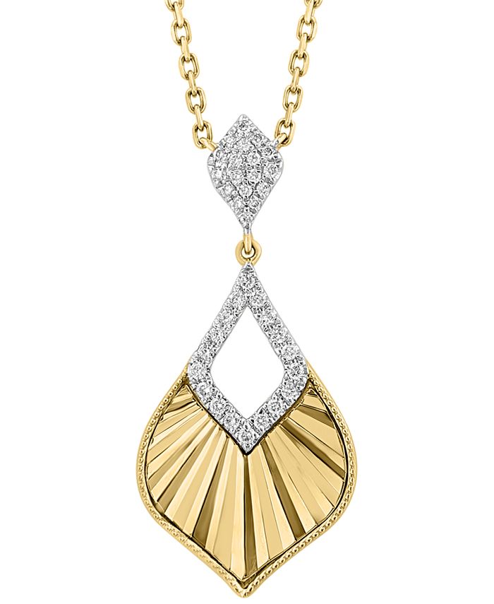 EFFY Collection EFFY® Diamond Teardrop 18" Pendant Necklace (1/6 ct. t