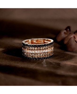Chocolate Layer Cake™ Blackberry Diamonds&reg;, Chocolate Diamonds&reg; & Nude Diamonds&reg; Statement Ring (1-5/8 ct. t.w.) in 14k Rose, Yellow or White Gold