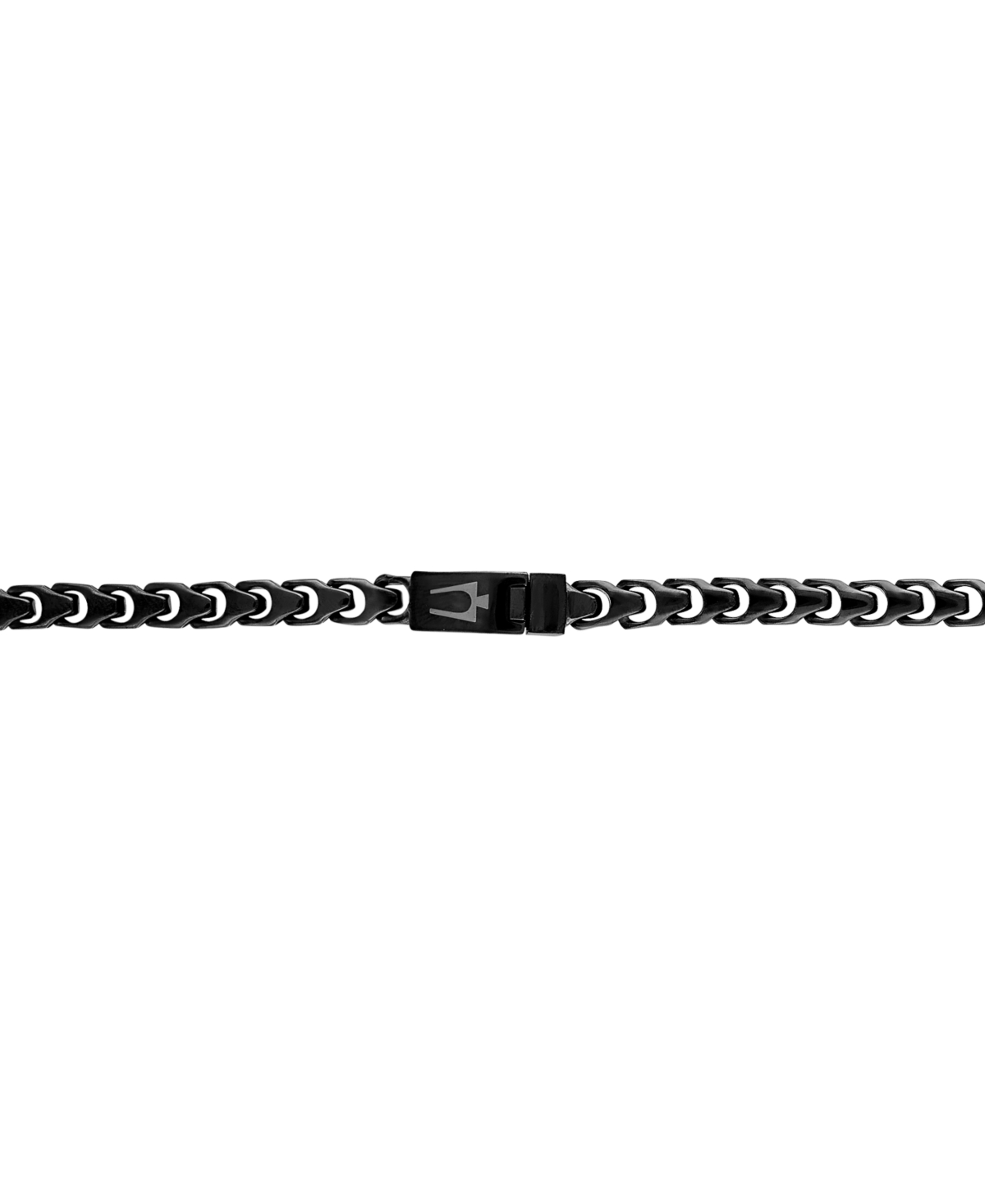 Shop Bulova Men's Link Chain 22" Necklace In Black-plated Stainless Steel In Na