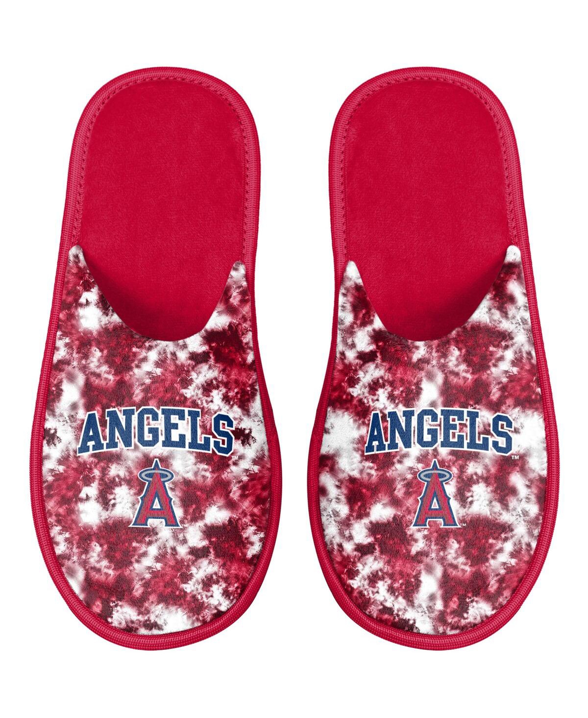 Foco Women's  Los Angeles Angels Iconic Logo Scuff Slippers In Red