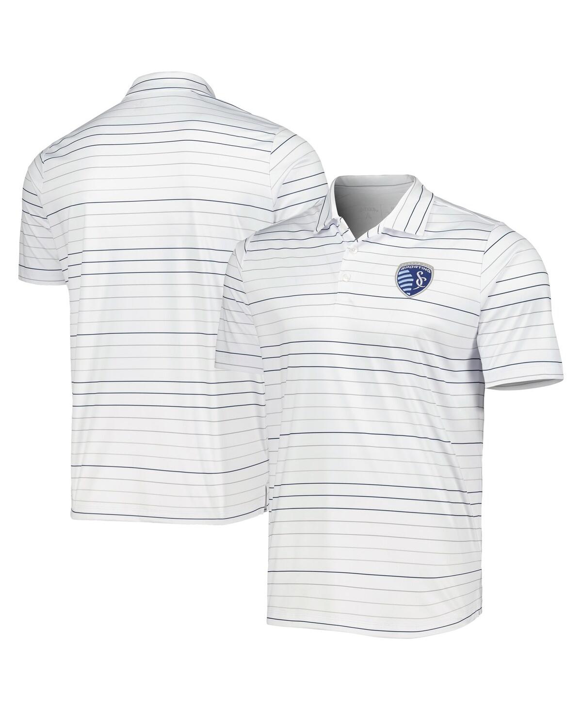 Shop Antigua Men's  White Sporting Kansas City Ryder Polo Shirt