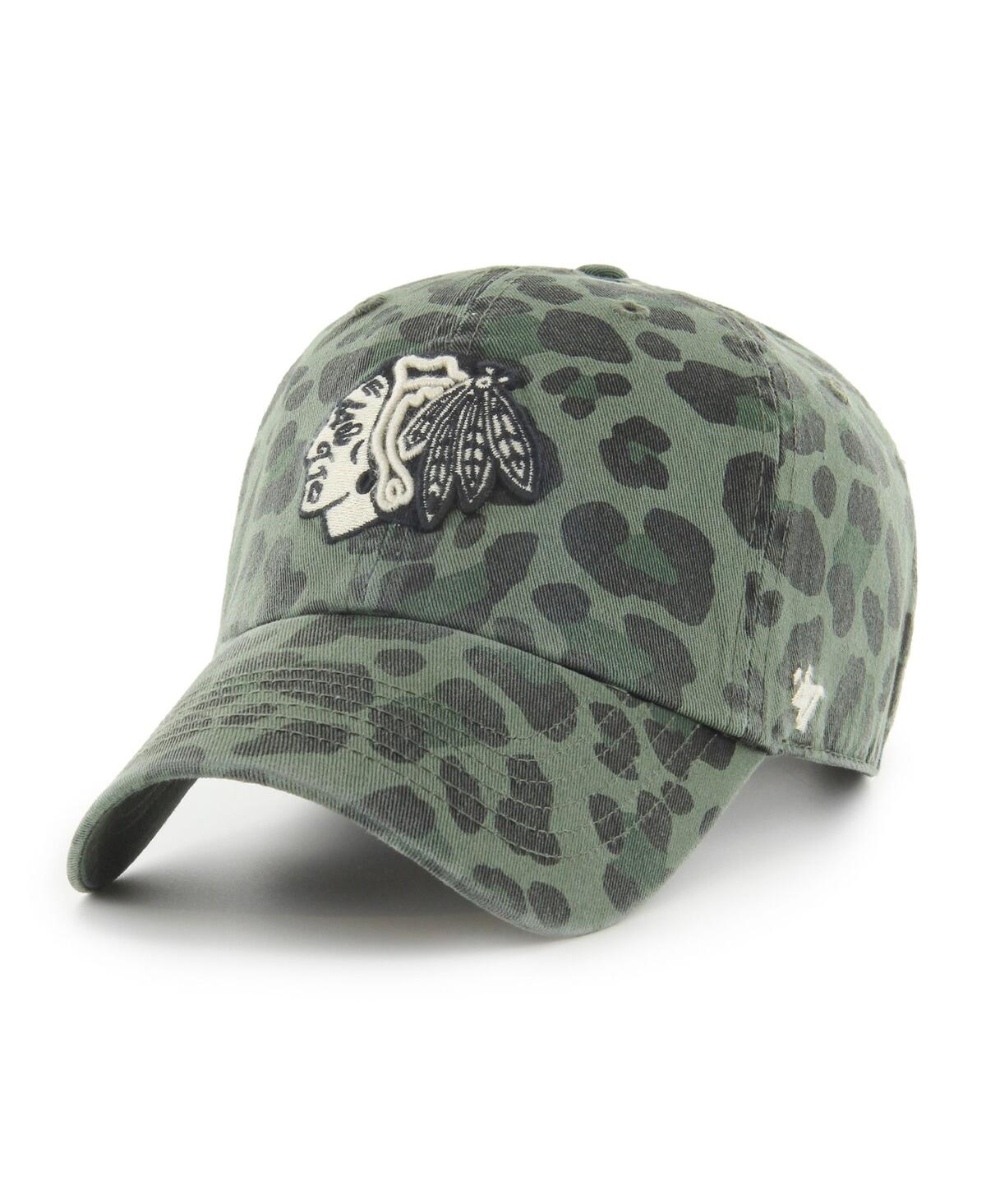 47 Brand Women's ' Green Chicago Blackhawks Bagheera Clean Up Adjustable Hat