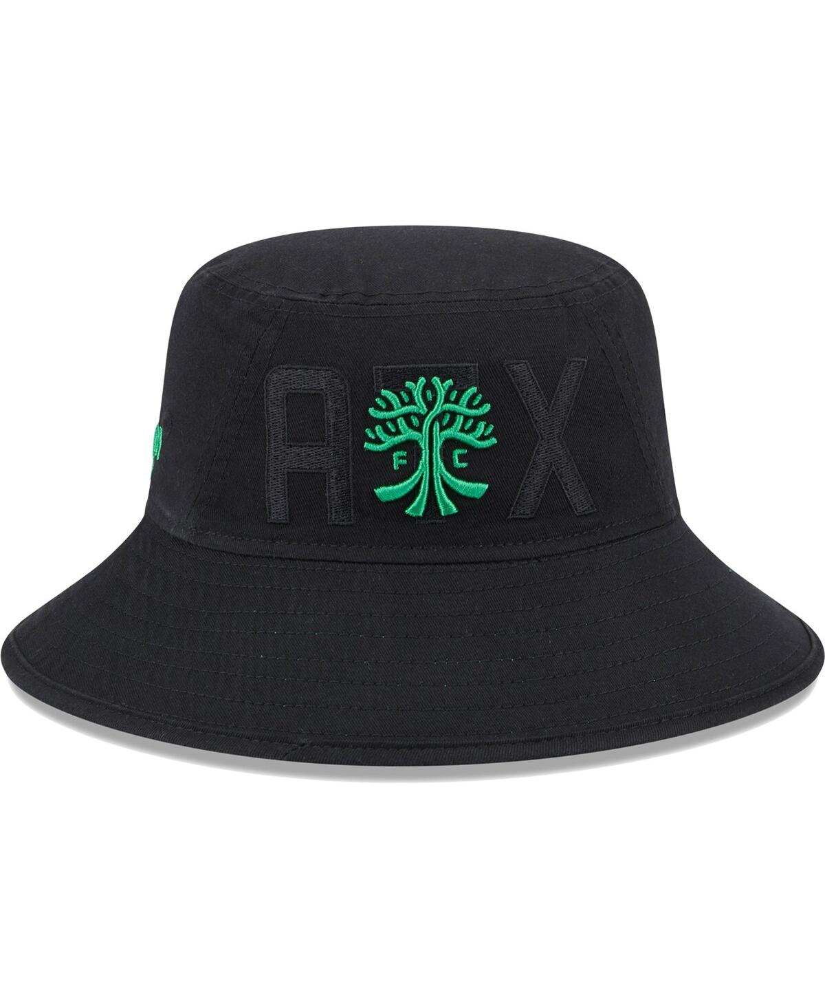 Shop New Era Men's  Black Austin Fc Kick Off Bucket Hat