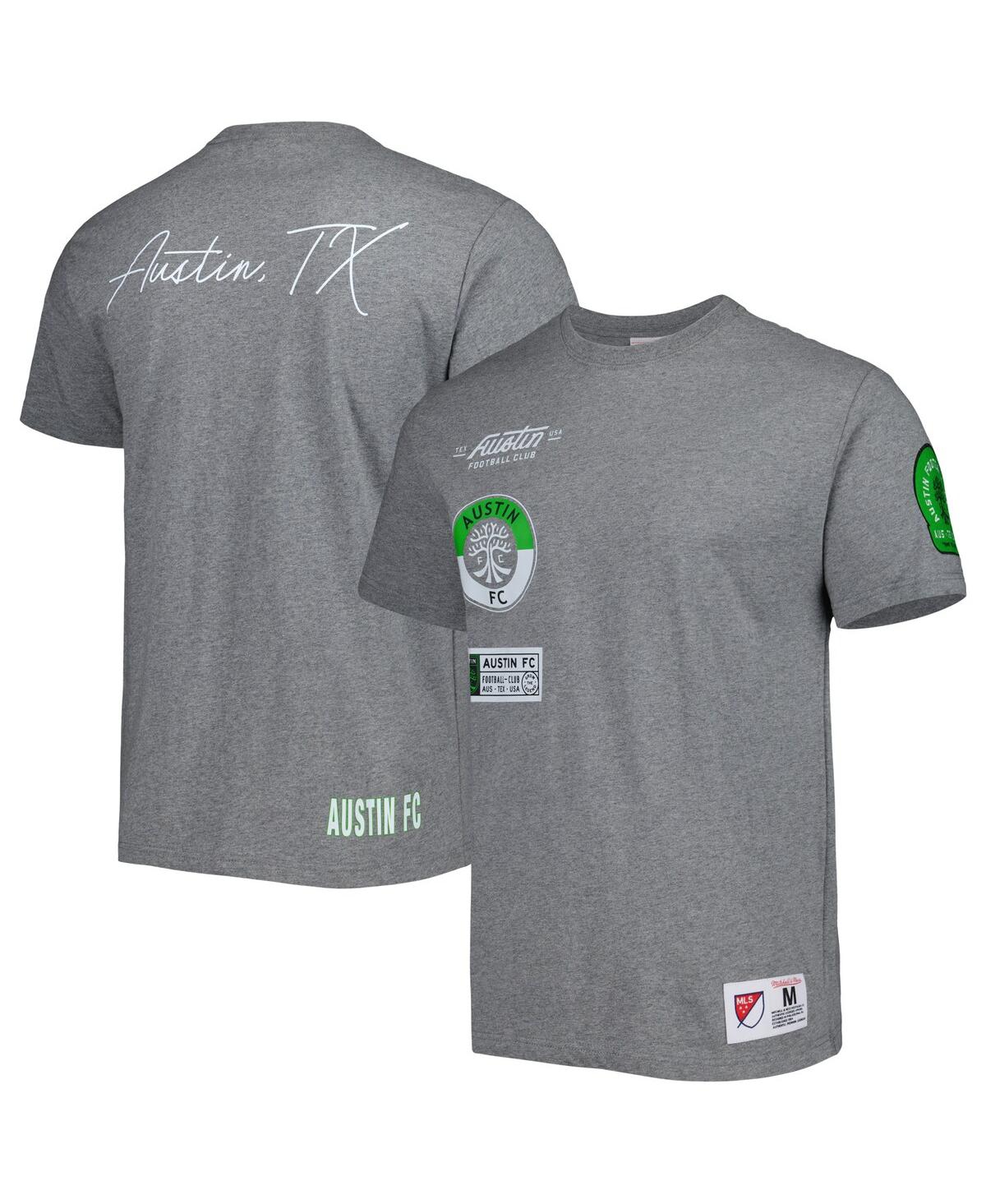 Shop Mitchell & Ness Men's  Gray Austin Fc City T-shirt