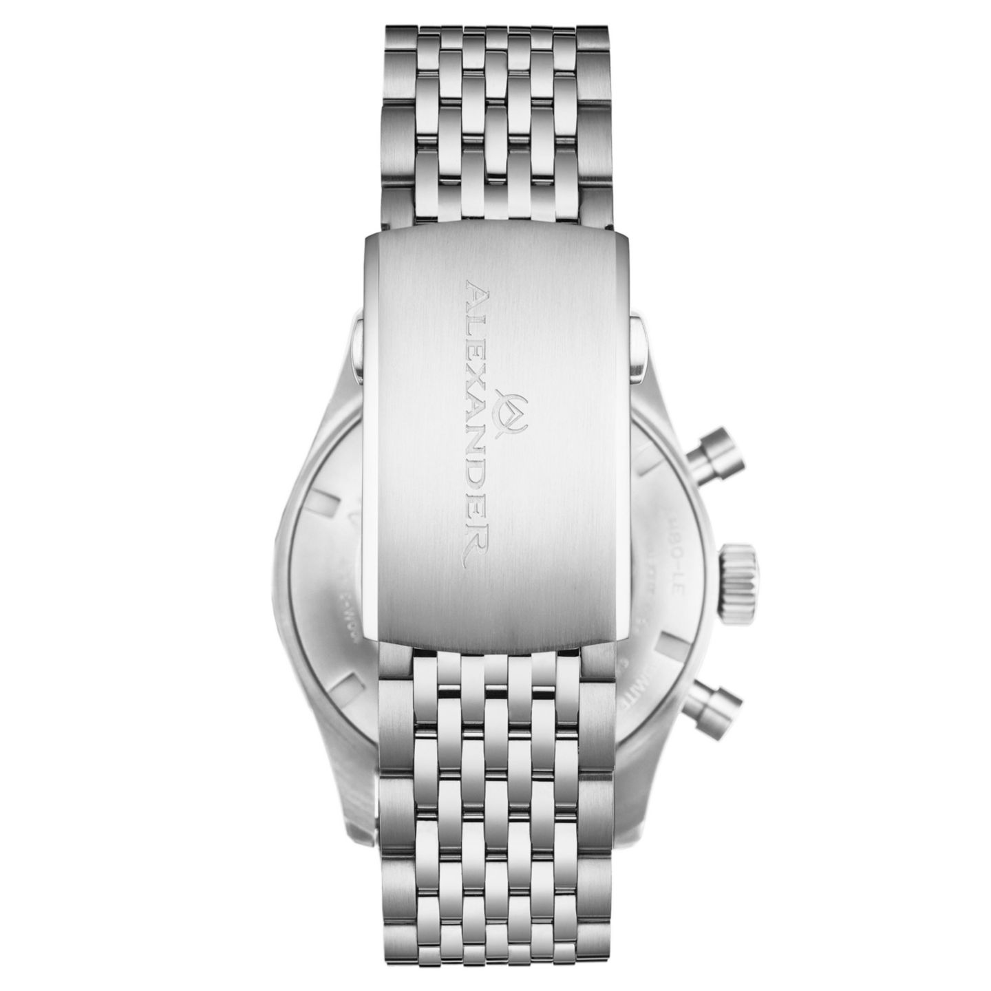 Мужские часы Alexander Megalos Silver-tone Stainless Steel, Blue Dial, 51mm Round Watch, цвет: Серебряный — фото 2