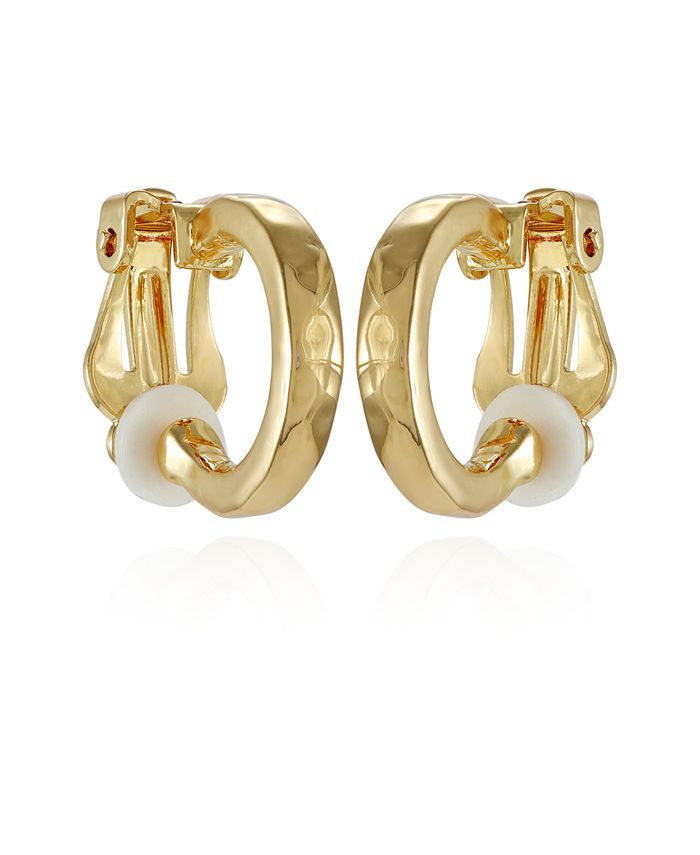 T Tahari Gold-Tone Mini Huggie Hoop Earrings - Macy's