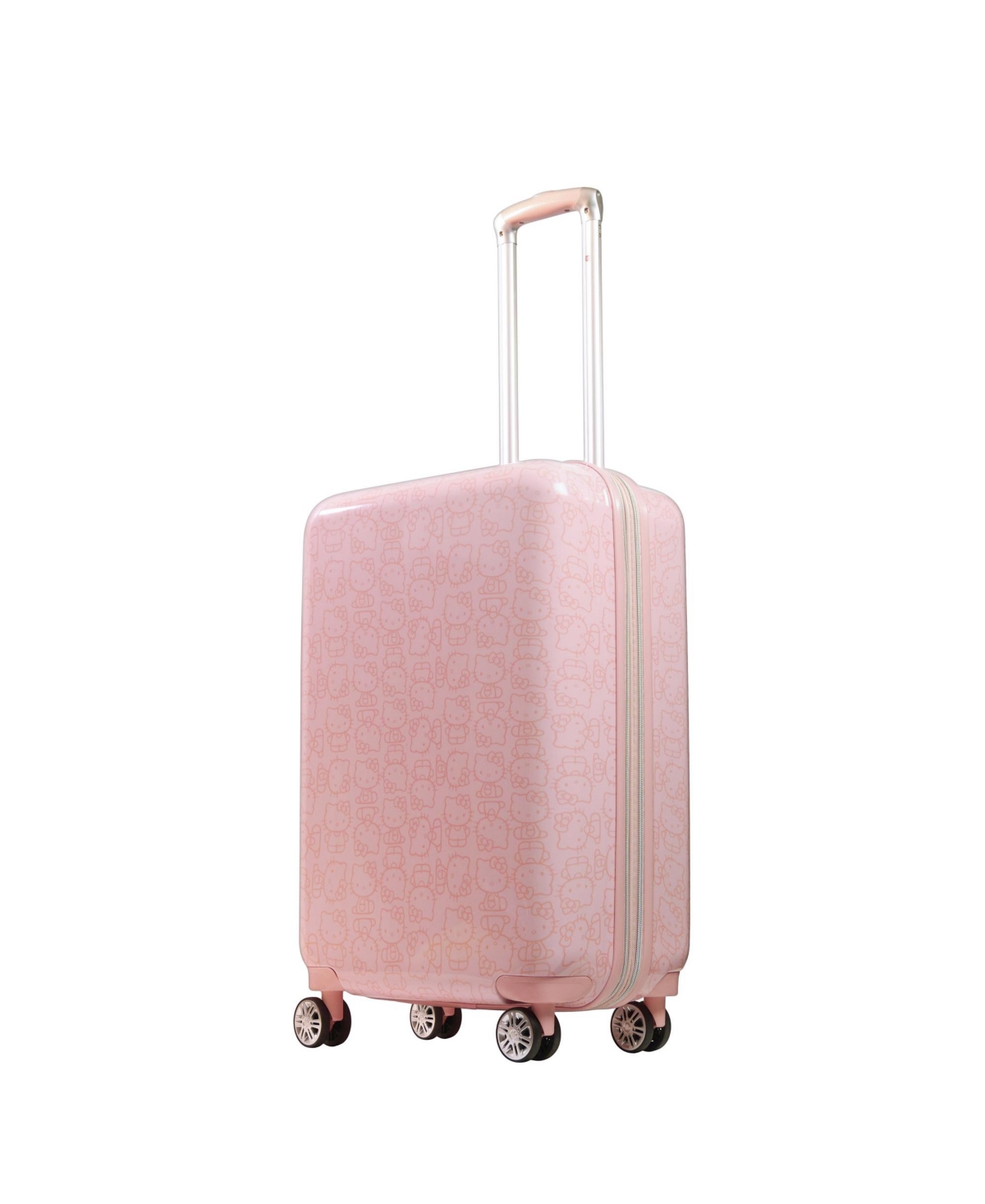 Shop Ful Hello Kitty Pose All Over Print 25" Hard-sided Luggage In Pink