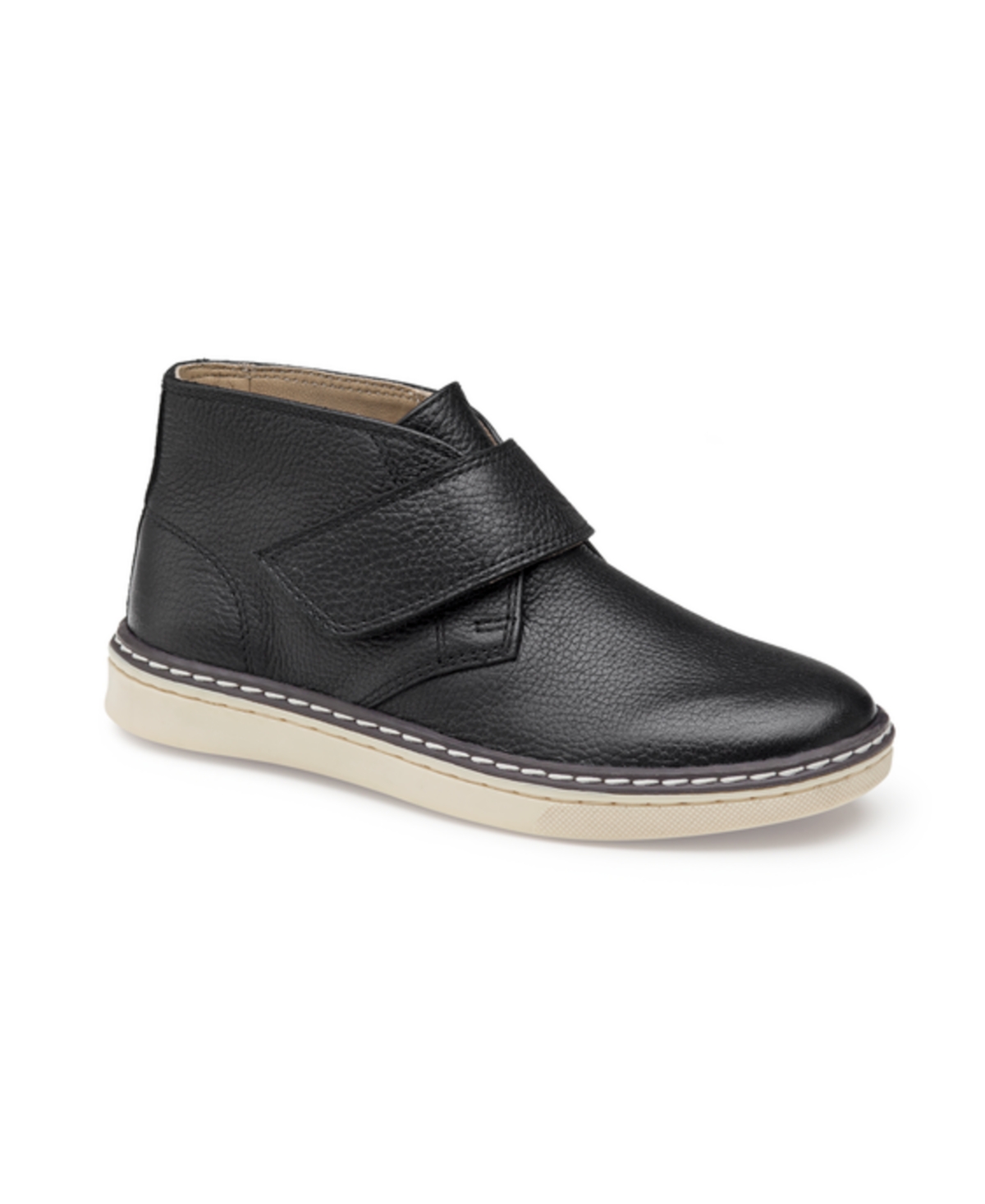 Shop Johnston & Murphy Toddler Boys Mcguffey Chukka Leather Boots In Black Full Grain
