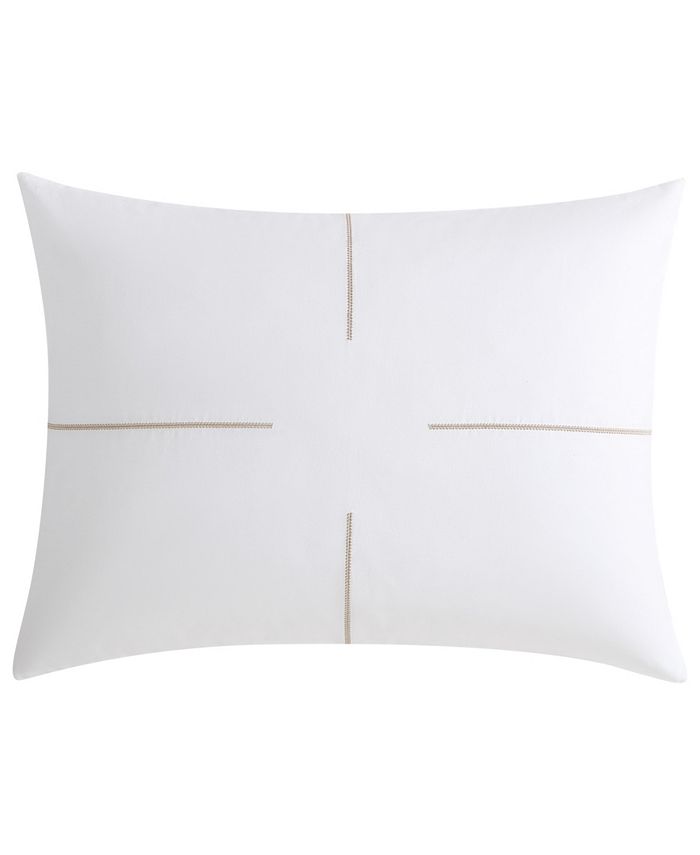 Vera Wang Zig Zag Cotton Sateen Duvet Cover Set, Queen Macy's