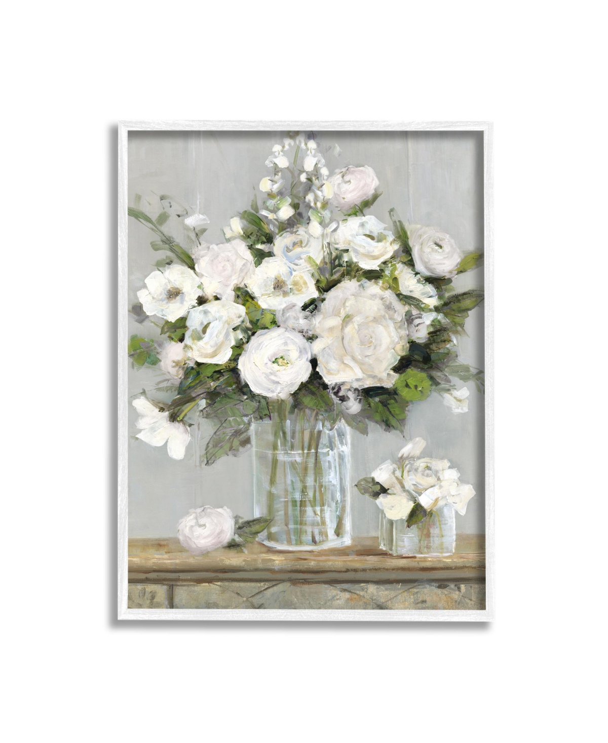 Stupell Industries Country Floral Scene Framed Giclee Art, 24" X 1.5" X 30" In Multi-color
