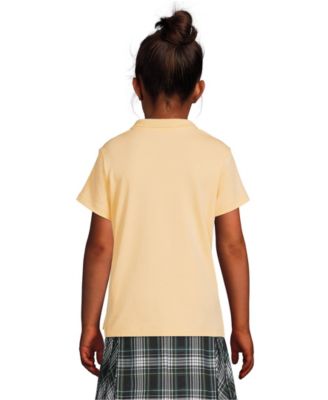Girls Short Sleeve Feminine Fit Interlock Polo Shirt