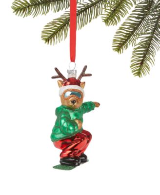 Holiday Lane - Sports and Hobbies Deer on Snowboard Ornament