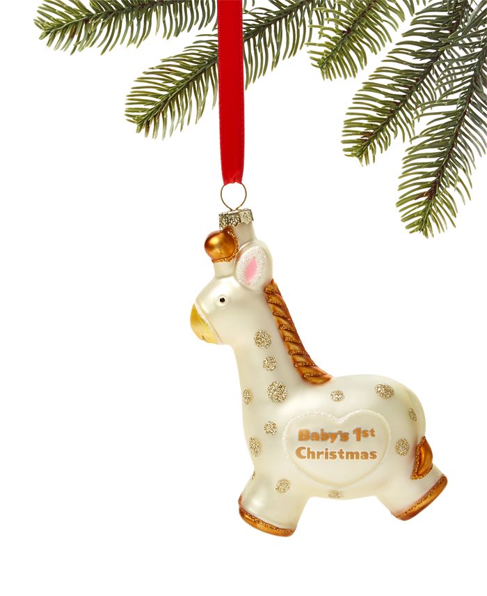 Holiday Lane Baby's First Christmas Giraffe Ornament, Created for Macy's
