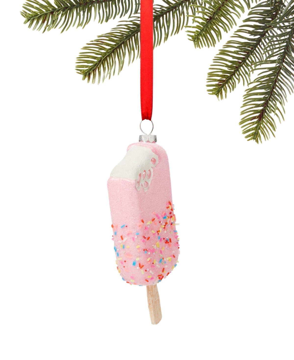 Holiday Lane Sweet Tooth Pink Sprinkle Ice Cream Bar Ornament, Exclusively At Macy's In No Color