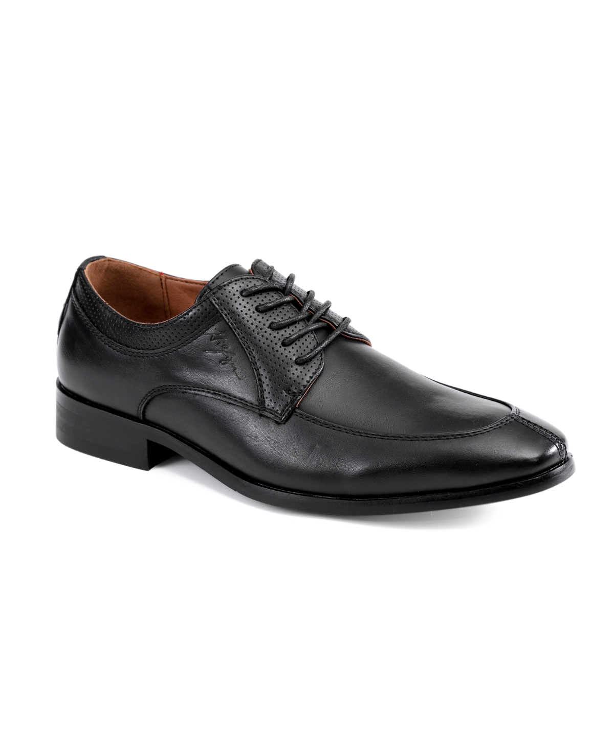 Shop Tommy Hilfiger Men's Sanoro Split Toe Dress Shoes In Black